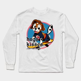 cute pet skateboard design Long Sleeve T-Shirt